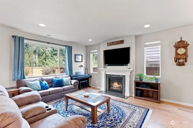 Living Room with Gas Fireplace