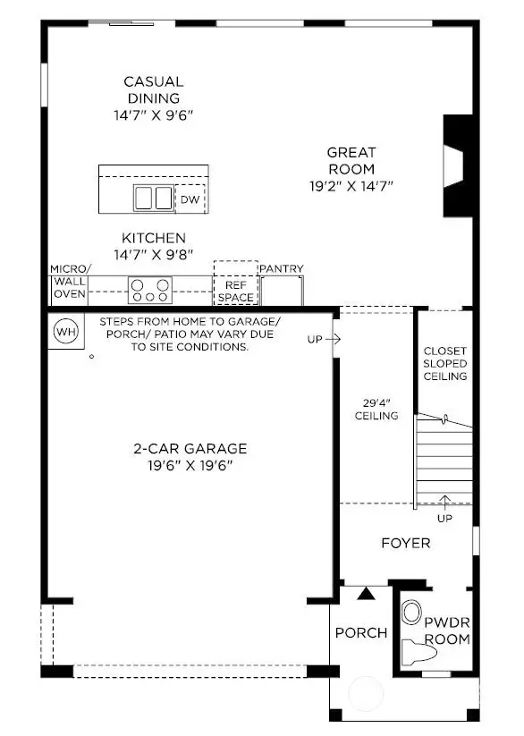 Floor plan renderings are used for illustrative purposes only. All features, designs, measurements, and available structural options will vary.