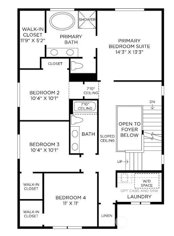 Floor plan renderings are used for illustrative purposes only. All features, designs, measurements, and available structural options will vary.