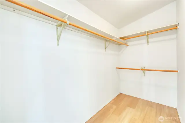Walk-in closet.