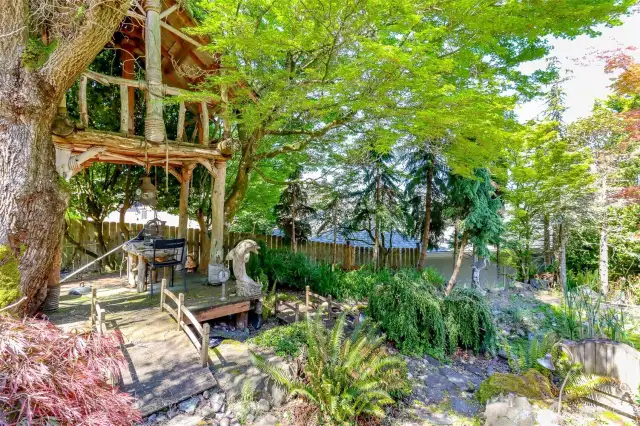 private oasis.  Sit by your pond and enjoy the quiet and peacefully serinty