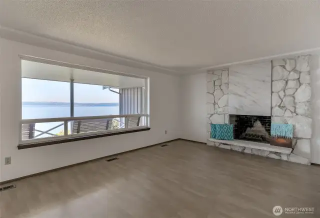 expansive living room with incredible views