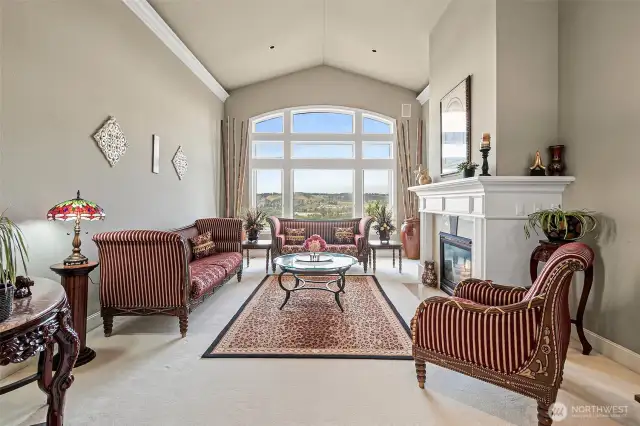 Formal sitting room w/ jaw dropping views