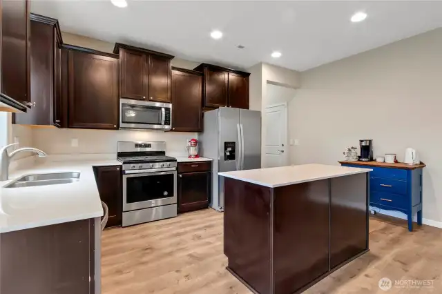 Kitchen with Stainless appliances