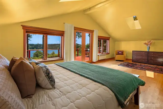 The 2nd level primary features an increible walk in closet and full bath.
