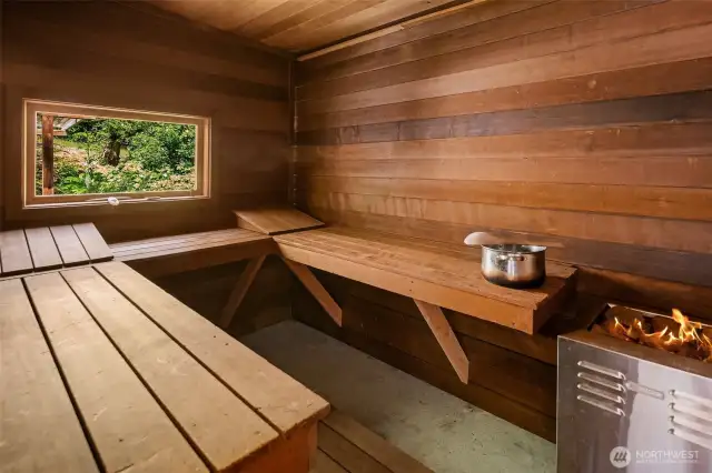 Wood burning Sauna