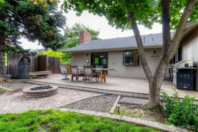 Back Patio off Kitchen Slider