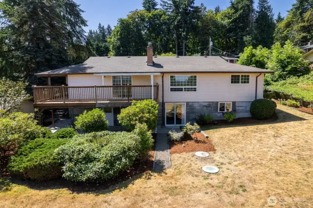 View of home from back yard