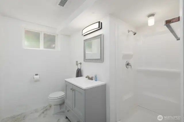 Basement 3/4 bathroom