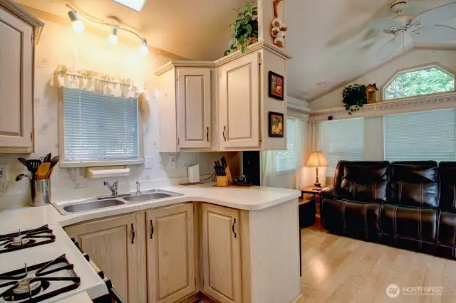 Plenty of cupboard and counter space
