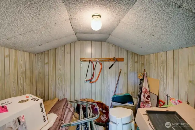 Insulated shed with electricity