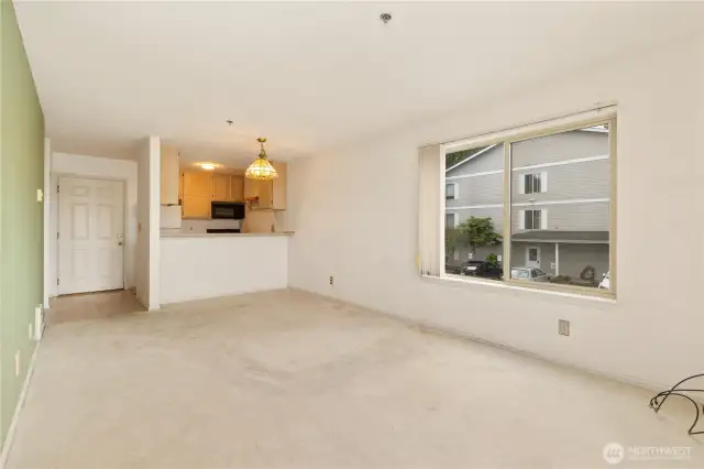 Another view of the living area looking towards kitchen!