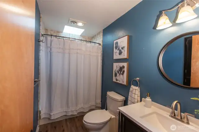 Updated full bath located on main level.