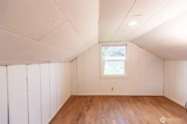 Although there's no closet, this could be a bedroom... or office? playroom? craft space? How will you use it?
