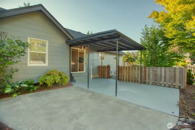 One of multiple open air patio spaces in your amazing back yard!