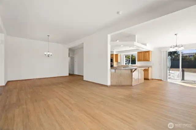 Towards dining room.
