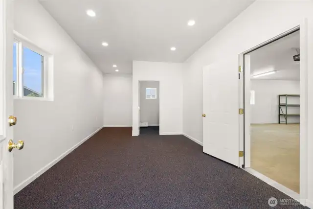 Separate Office Space with 1/2 bath in Garage