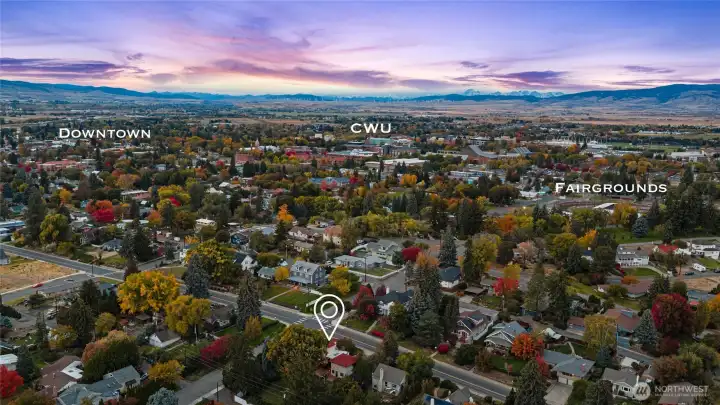 Close proximity to downtown + fair grounds & CWU