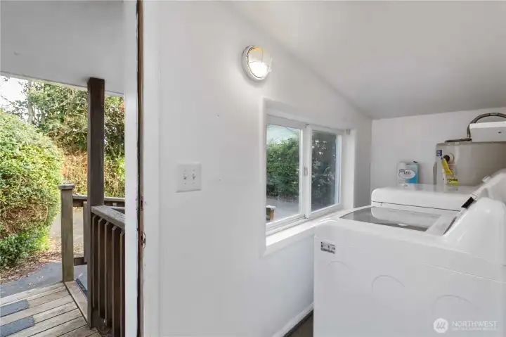 Dedicated laundry space with washer and dryer included—ideal for owner-occupants, tenants, or vacation rental guests.