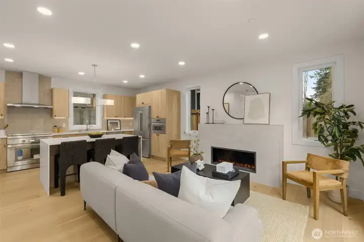 Kitchen opens to the Great Room.