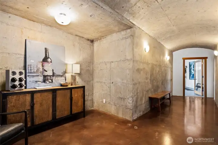 One-of-a-kind subterranean tunnel (perfect wine cellar?)