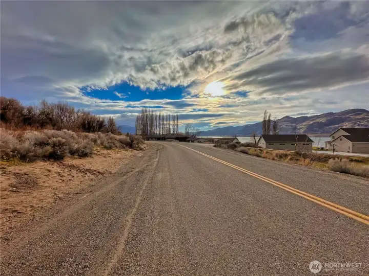 Eastlake Road is paved and county maintained and dead ends.