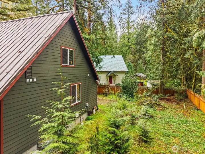 Thoughtful placement offering privacy and usable outdoor space.