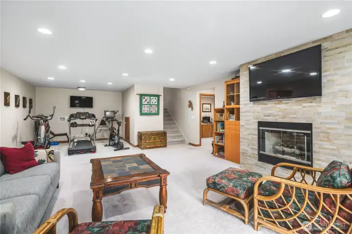 Exercise area off Family Room could be study/office