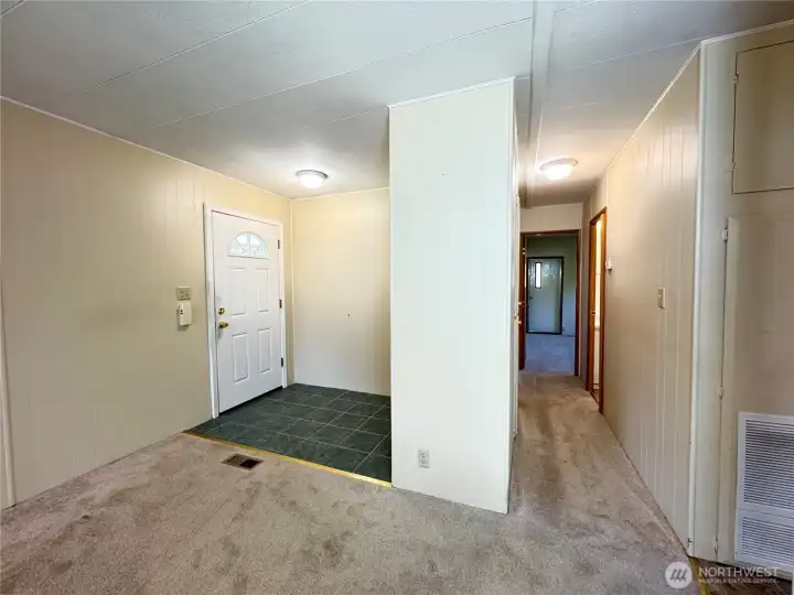 Entryway and hallway