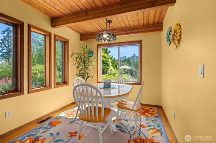 Breakfast nook. Breakfast nook.