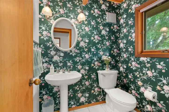 Half bath by entry. Down stairs. Half bath by entry. Down stairs.