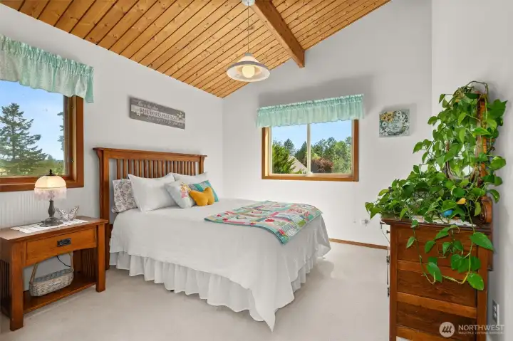 Bedroom two - upstairs. Bedroom two - upstairs.