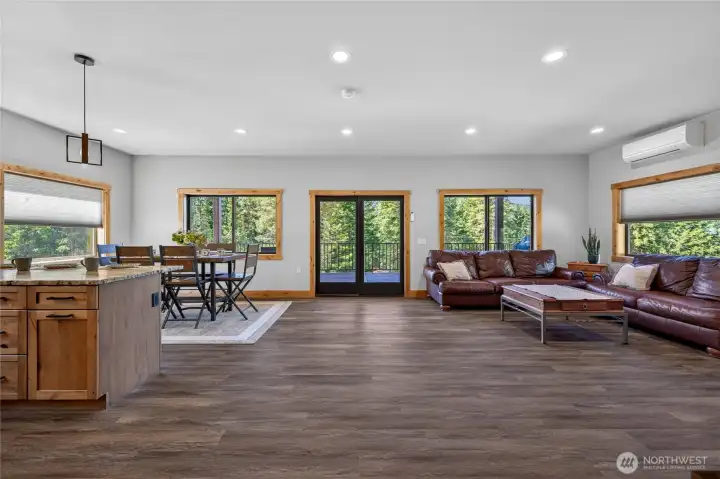 Open Floor plan Kitchen/Living/Dining Area main level