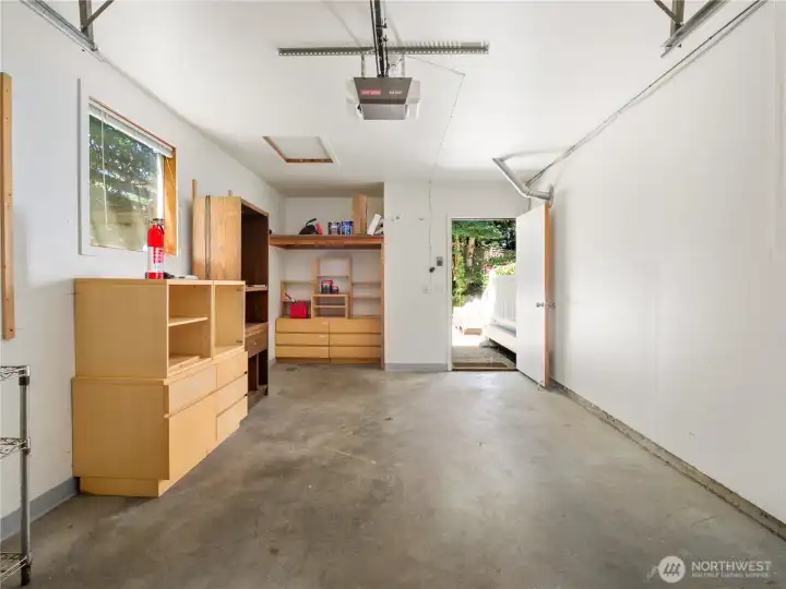 Flexible and functional, this garage provides room to pursue hobbies, tackle projects, organize gear, or create a dedicated workspace tailored to your needs.