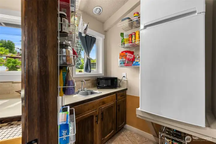 Pantry with 2nd Fridge and Sink