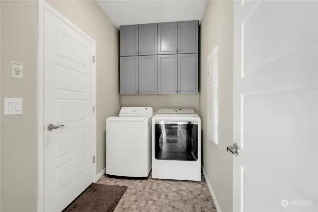 Conveniently located main level laundry room