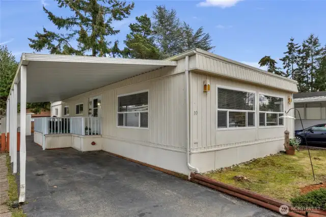 Spacious and comfortable 1464 Square Foot 3 Bedroom and 1.75 Bath Manufactured Home in the 55 + community of Kingsbury West. A well established and friendly community with many long time residents.  The home is conveniently located close to the community clubhouse, guest parking, and mailboxes.