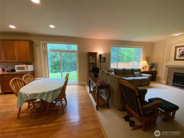 Photo taken by Seller prior to Tenant Occupancy.  Huge windows and the slider bring in tons of daylight