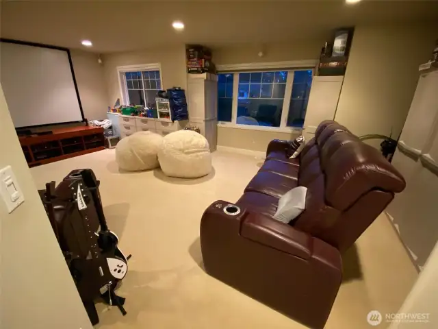 Photo taken by Seller prior to Tenant Occupancy. Incredible home entertainment space in the bonus room