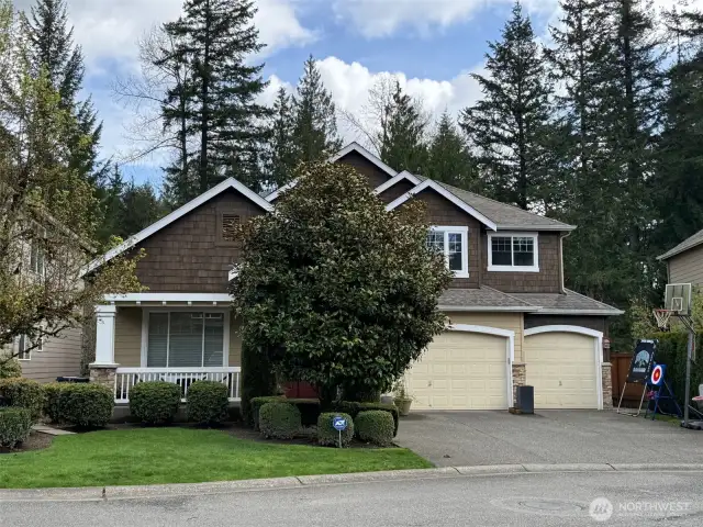 Front yard professionally maintained