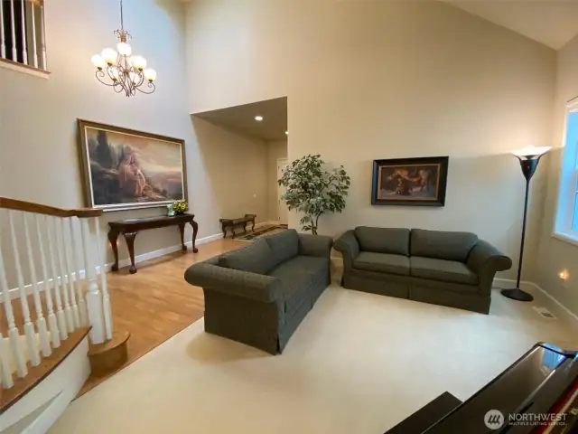 Photo taken by Seller prior to Tenant Occupancy.  Spacious living room at the heart of the home