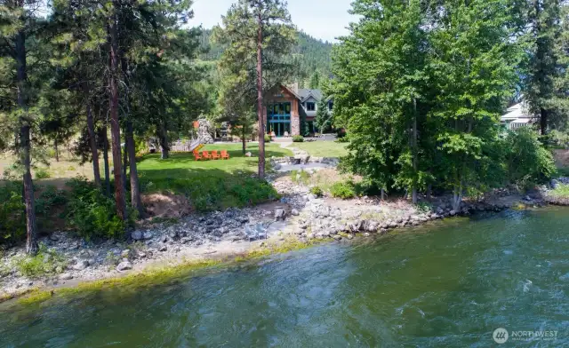 Low bank Wenatchee waterfront