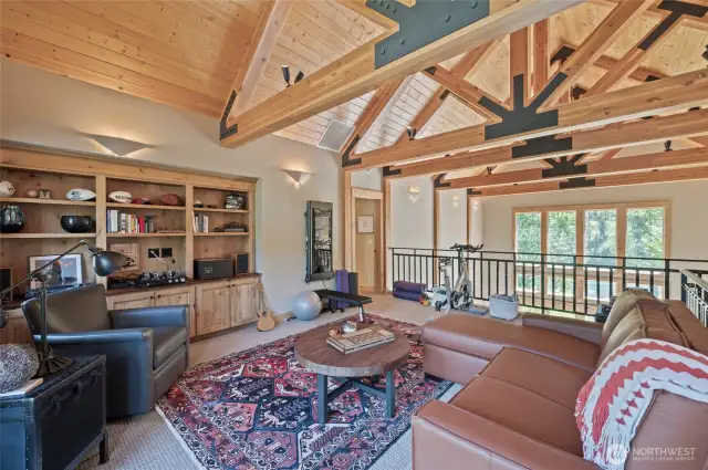 Loft Den looking out to the river