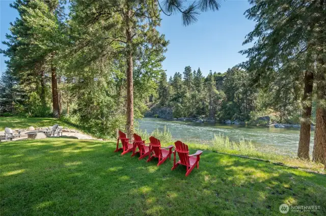 108' of the deepest waterfront of the Wenatchee River