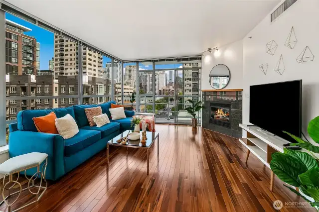 Newer hardwood floors (yes; real hardwood) are quality and beautiful.