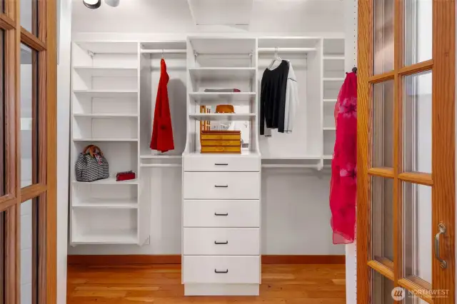 Primary walk-in closet
