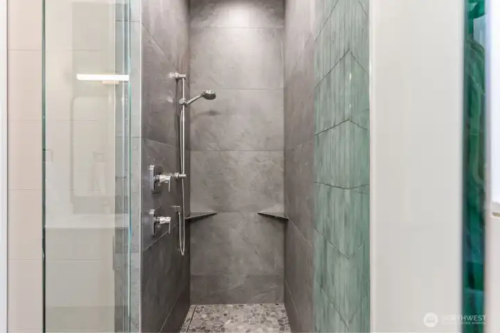 2nd Floor Shower- Picture is of similar staged unit-