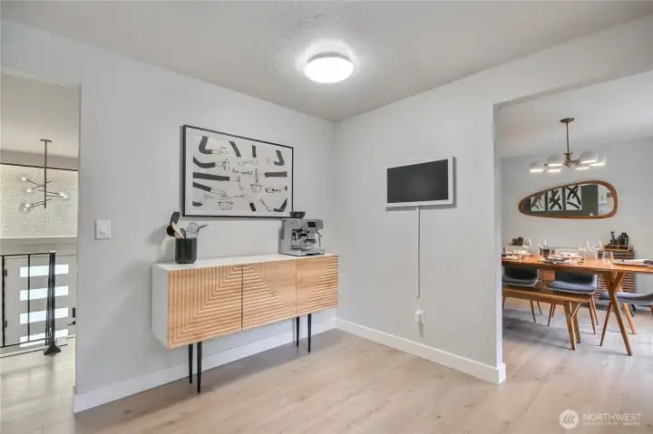 Walk through kitchen.