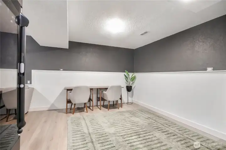 Downstairs bonus room.