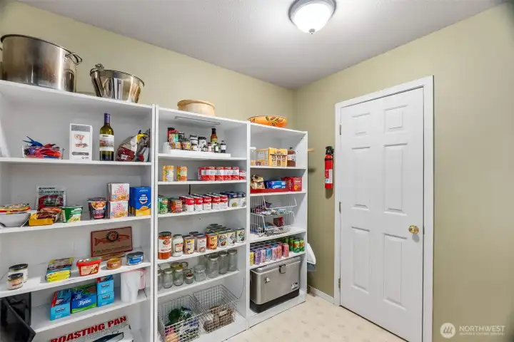 Don't miss the huge pantry. What organizing dreams are made of!